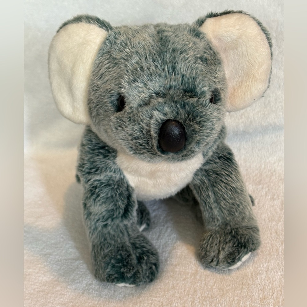 VTG 1999 TY Eucalyptus The Koala Bear Beanie Buddies Plush 10" Gray No Paper Tag